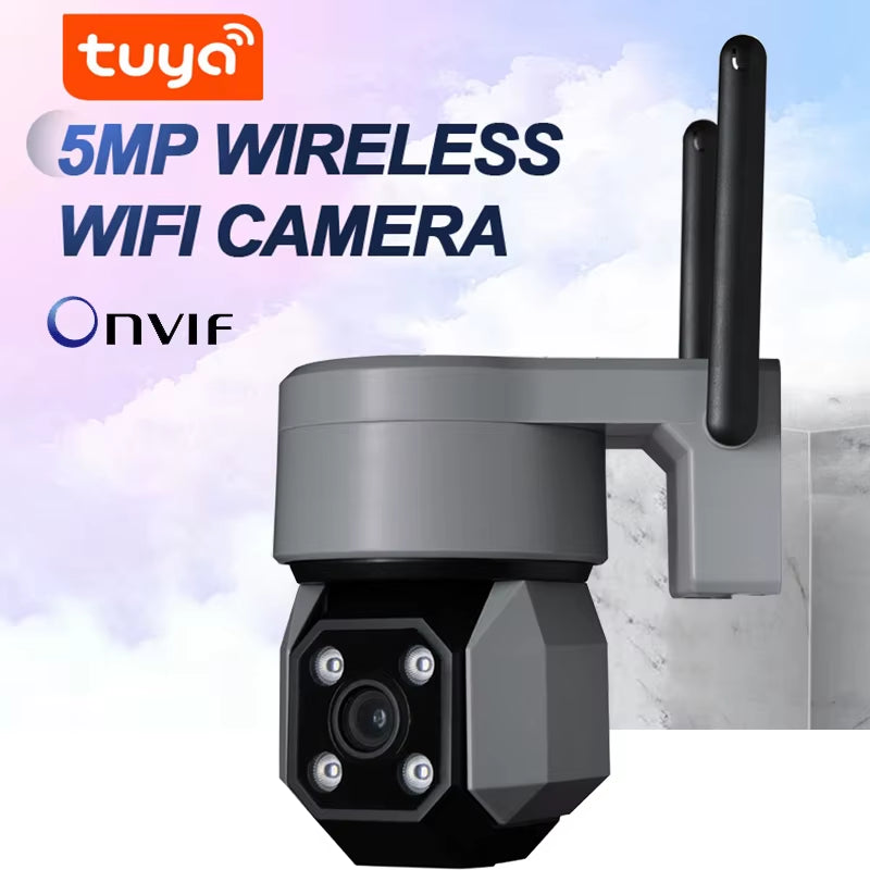 Tuya Smart Life Onvif HD 5MP Waterproof Outdoor IP Camera P2P Wifi Security Camera Bullet CCTV Surveillance Camera